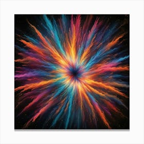 Colorful Burst 1 Canvas Print