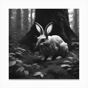 Rabbit In The Woods 18 Canvas Print