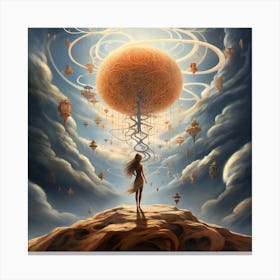 "Soul Portal: Transcending Through the Veil" Canvas Print