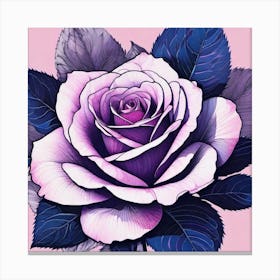 Purple Rose 1 Canvas Print