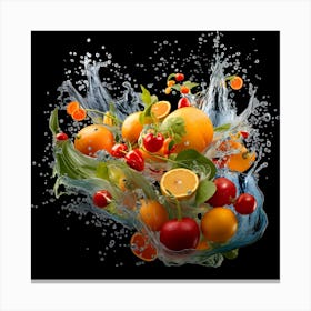 Fruit Splash 1 Canvas Print