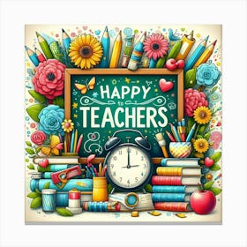 Happy Teachers Canvas Print
