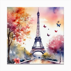 Paris Eiffel Tower 65 Canvas Print