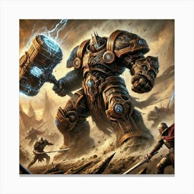 General Torvag Lithen Unyielding Defense Canvas Print