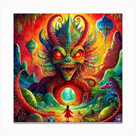 Demon In The Forest Canvas Print