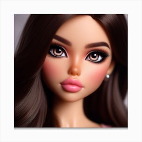 Barbie Doll Portrait 1 Canvas Print