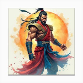 Mortal Kombat Ninja Fighter Concept Art (97) Canvas Print