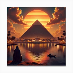 Egyptian Sunset 1 Canvas Print