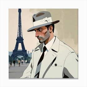 French man in Paris 3 Canvas Print