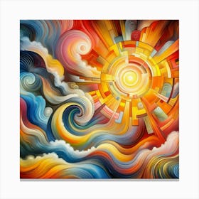 Abstract Of The Sun Canvas Print