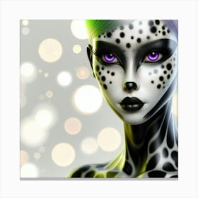 Cheetah Girl Canvas Print