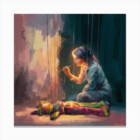 Puppeteer Canvas Print