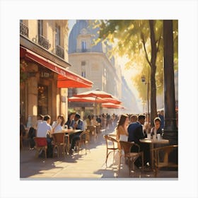 Paris Cafes.2 Canvas Print