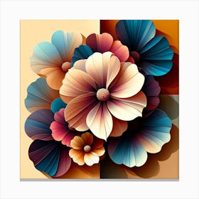 Paper Flowers 1 Canvas Print