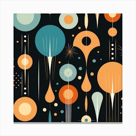 Retro Abstract Pattern Canvas Print