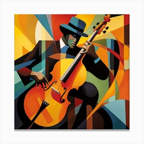 Jazz Cellist Canvas Print