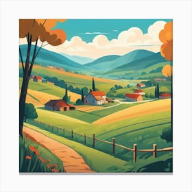 Countryside Landscape 8 Canvas Print