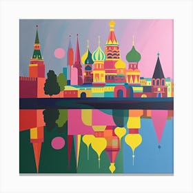 Abstract Travel Collection Moscow Russia 1 Canvas Print