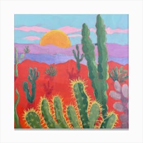 Cactus Desert Canvas Print