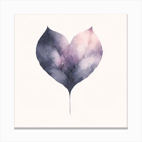 Title: "Twilight Fade: The Lilac Leaf Canvas"  Description: "Twilight Fade" is an evocative artwork that captures the delicate beauty of a leaf as it transitions through a spectrum of twilight hues. The artwork is a symphony of purples and grays, reminiscent of the fleeting moments between day and night. The intricate veining of the leaf is highlighted, creating a detailed and textured appearance that gives depth and life to the canvas. The gradient of colors suggests the leaf's journey through the seasons, from the fresh bloom of spring to the cool dormancy of winter. This piece is a poetic expression of nature's impermanent beauty, ideal for bringing a touch of ethereal elegance to any space. Canvas Print