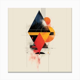 Abstract Triangles Canvas Print