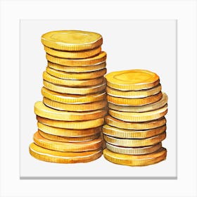 Gold Coins 4 Canvas Print