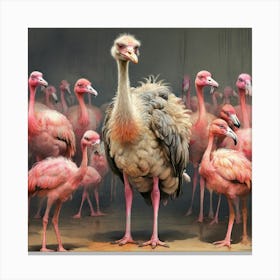 Ostriches 3 Canvas Print