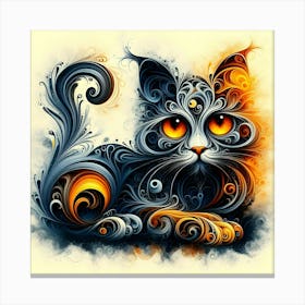 Abstract Cat 11 Canvas Print