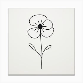 Poppy Flower Canvas Print