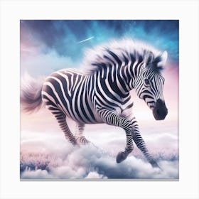 Zebra In The Sky Canvas Print