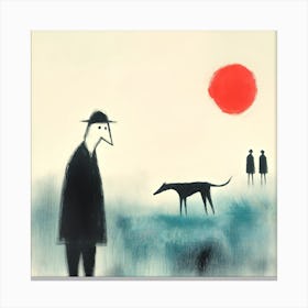 Dogs And Their People III Canvas Print