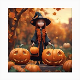Halloween Witch 2 Canvas Print