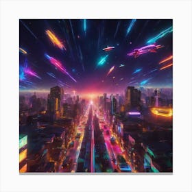 Futuristic City Canvas Print