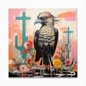 Crow and Crosses Canvas Print