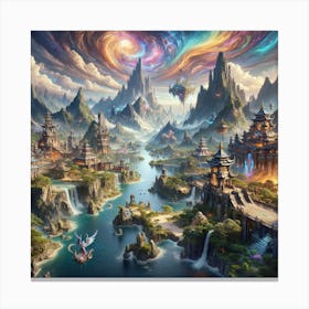 Land Of Myth And Magic 1 Canvas Print