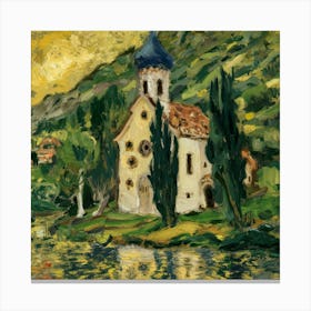 Kirche In Cassone, Gustav Klimt 19 Canvas Print