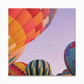 Hot Air Balloon Sunset Ride Canvas Print