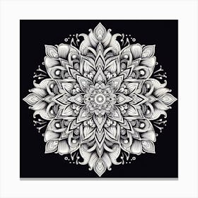 mandala pattern and symmetry Canvas Print