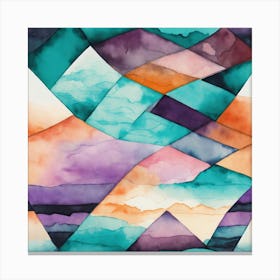 Abstract Watercolor Canvas Print