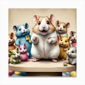 Hamsters 3 Canvas Print