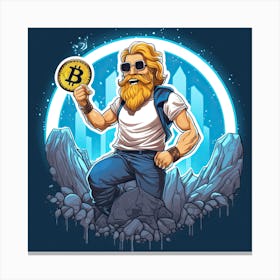 Bitcoin Man 1 Canvas Print