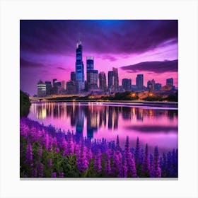 Shanghai Skyline 2 Canvas Print