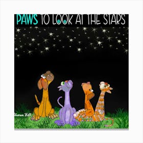 Paws To Look At The Stars Canvas Print