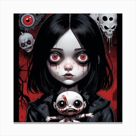 Scream Girl Canvas Print