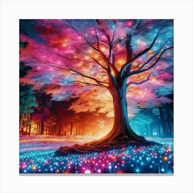 Tree Of Light Canvas Print