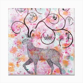 Deer art Canvas Print