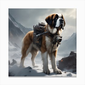 St Bernard 55 Canvas Print