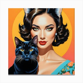 Cat Woman 6 Canvas Print