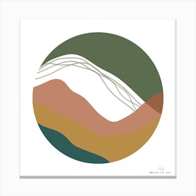 Abstract Mountain Landscape.A fine artistic print that decorates the place. Canvas Print