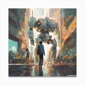 Futuristic City 3 Canvas Print